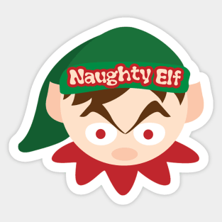 Naughty Elf Sticker